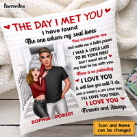 Personalized Couple The Day I Met You Pillow DB172 30O47 thumb 1
