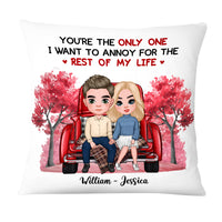 Personalized You're The Only One I Want To Annoy Red Car Couple Pillow 22558 thumb 1
