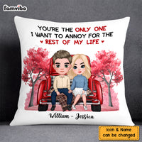 Personalized You're The Only One I Want To Annoy Red Car Couple Pillow 22558 thumb 1