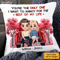 Personalized You're The Only One I Want To Annoy Red Car Couple Pillow 22558 thumb 1