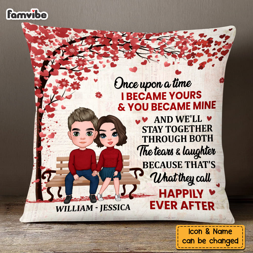 Personalized Once Upon A TIme Couple Pillow DB171 85O58 Primary Mockup
