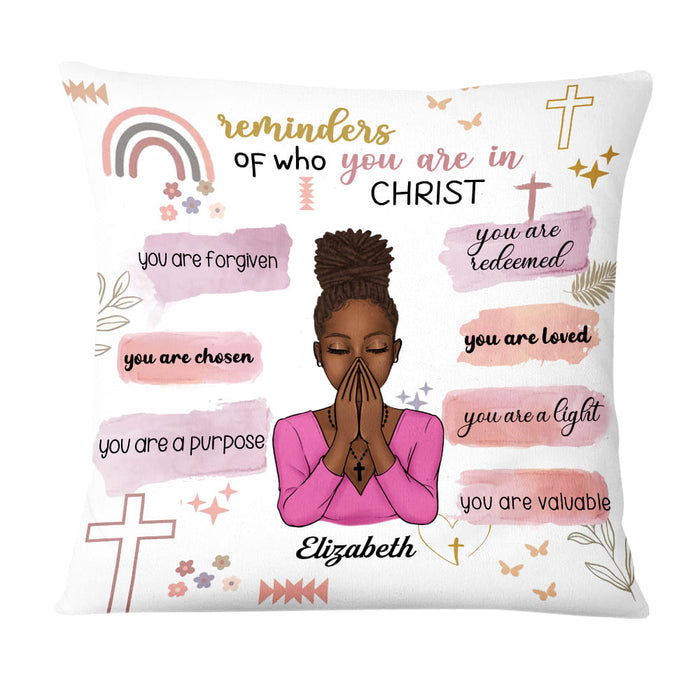 Personalized Christian Bible Verse Affirmations You Are Pillow DB161 30O58 1