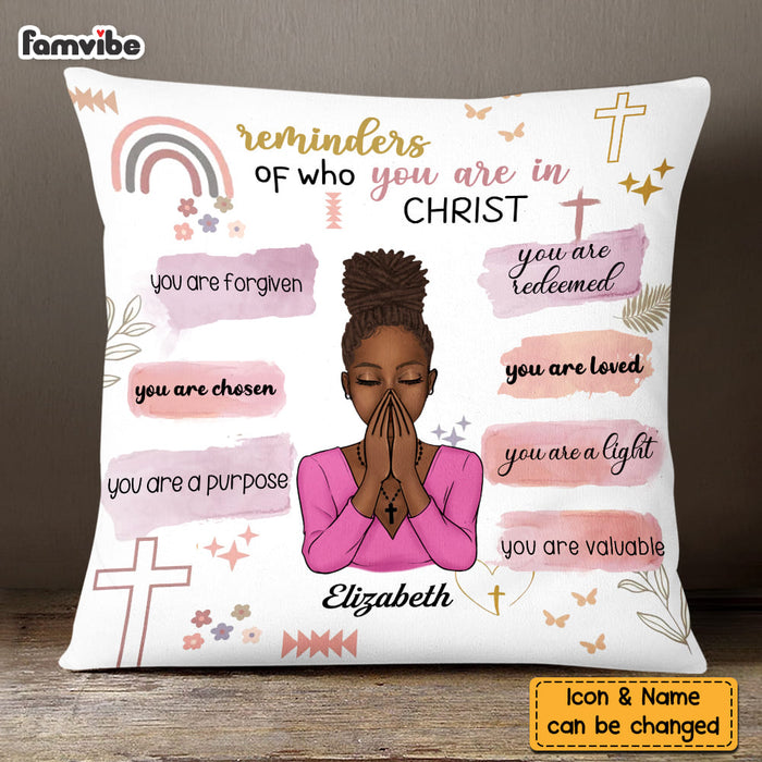 Personalized Christian Bible Verse Affirmations You Are Pillow DB161 30O58 1