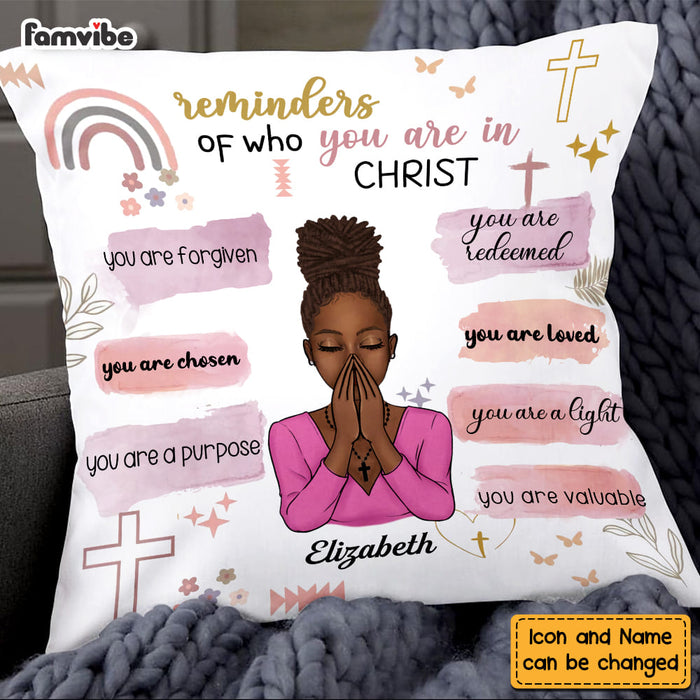 Personalized Christian Bible Verse Affirmations You Are Pillow DB161 30O58 1
