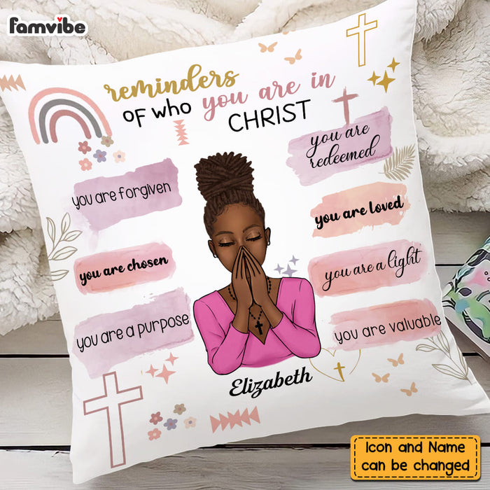 Personalized Christian Bible Verse Affirmations You Are Pillow DB161 30O58 1