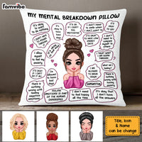 Personalized Mental Health Breakdown Affirmations Pillow DB171 32O58 thumb 1