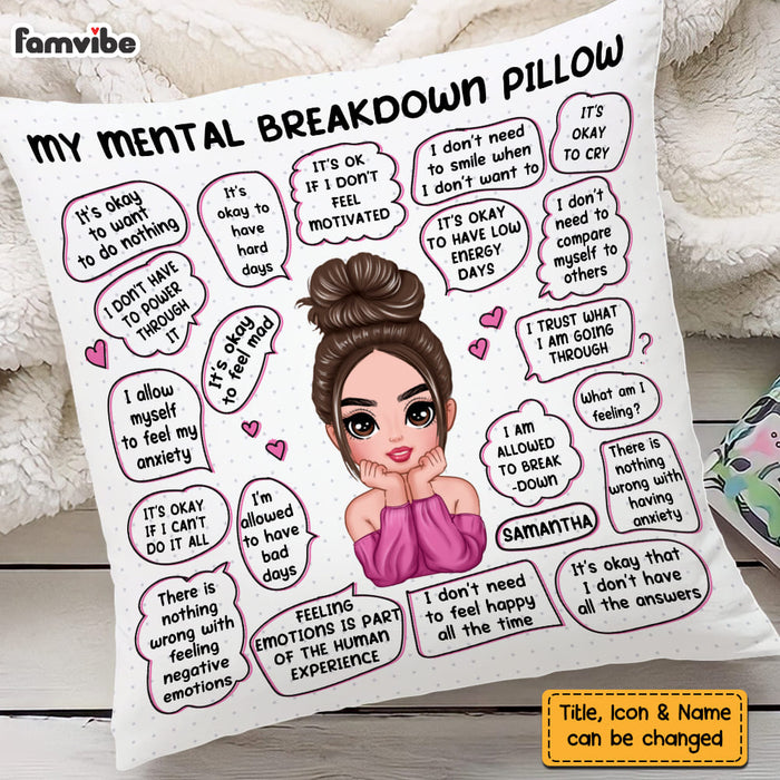 Personalized Mental Health Breakdown Affirmations Pillow DB171 32O58 1