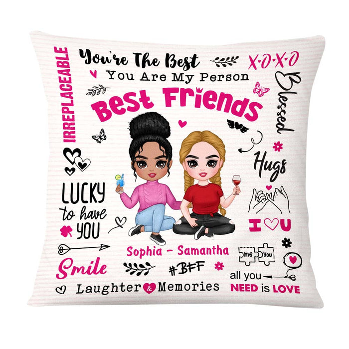 Personalized Friendship BFFs Friends Forever Pillow DB172 58O47 1