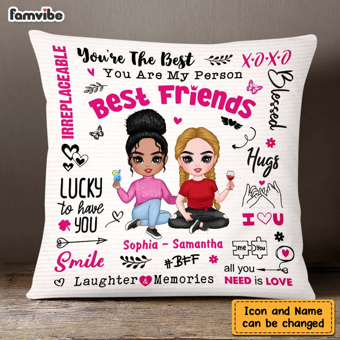 Personalized Friendship BFFs Friends Forever Pillow DB172 58O47 1