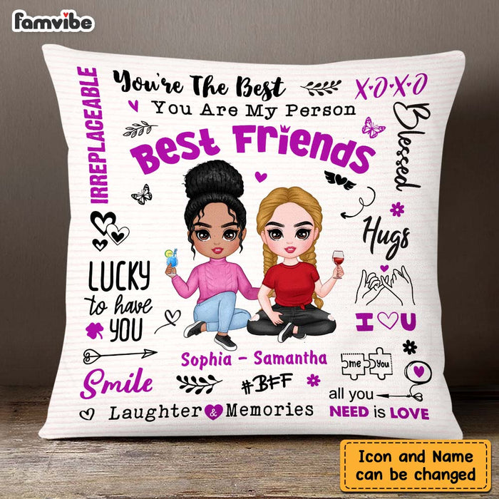 Personalized Friendship BFFs Friends Forever Pillow DB172 58O47 1
