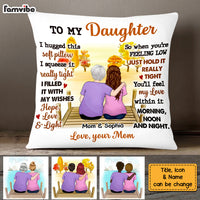 Personalized To My Daughter From Mom Hug This Pillow 22576 thumb 1