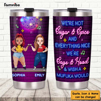 Personalized Friendship Sisters Neon Bar Steel Tumbler DB191 58O47 thumb 1