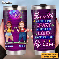 Personalized Friendship Sisters Neon Bar Steel Tumbler DB191 58O47 thumb 1