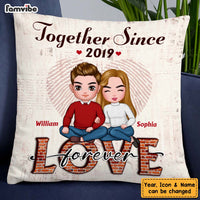Personalized Together Since Love Forever Couple Pillow 22578 thumb 1
