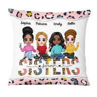 Personalized Cheetah Sisters Forever Friendship Pillow DB192 58O47 thumb 1