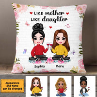 Personalized Like Mother Like Daughter Mom Gift Pillow DB193 58O47 thumb 1