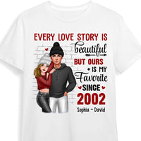 Personalized Gift For Couple Every Love Story Is Beautiful Shirt - Hoodie - Sweatshirt DB221 30O47 thumb 1