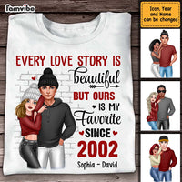 Personalized Gift For Couple Every Love Story Is Beautiful Shirt - Hoodie - Sweatshirt DB221 30O47 thumb 1