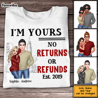 Personalized Im Yours No ReTurns Or Refunds Couple Shirt - Hoodie - Sweatshirt DB221 85O58 thumb 1