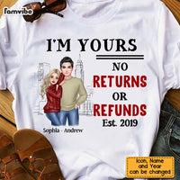 Personalized Im Yours No ReTurns Or Refunds Couple Shirt - Hoodie - Sweatshirt DB221 85O58 thumb 1