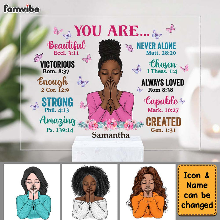 Personalized Daughter God Says You Are Butterfly Acrylic Plaque DB214 58O47 1