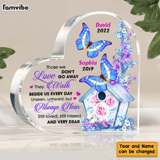 Personalized Butterfly Loss Of Mom Dad Sympathy Memorial Bereavement Gifts Acrylic Plaque DB211 58O47 Primary Mockup