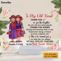 Personalized Friendship Sisters To My Friend Thank You For The Laughter Acrylic Plaque 22610 thumb 1