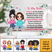 Personalized Friendship Sisters To My Friend Thank You For The Laughter Keepsake Acrylic Plaque 22612 thumb 1