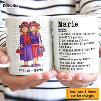 Personalized Sisters Friend Definition Friendship Love Message Mug DB241 58O47 thumb 1