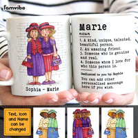 Personalized Sisters Friend Definition Friendship Love Message Mug DB241 58O47 thumb 1