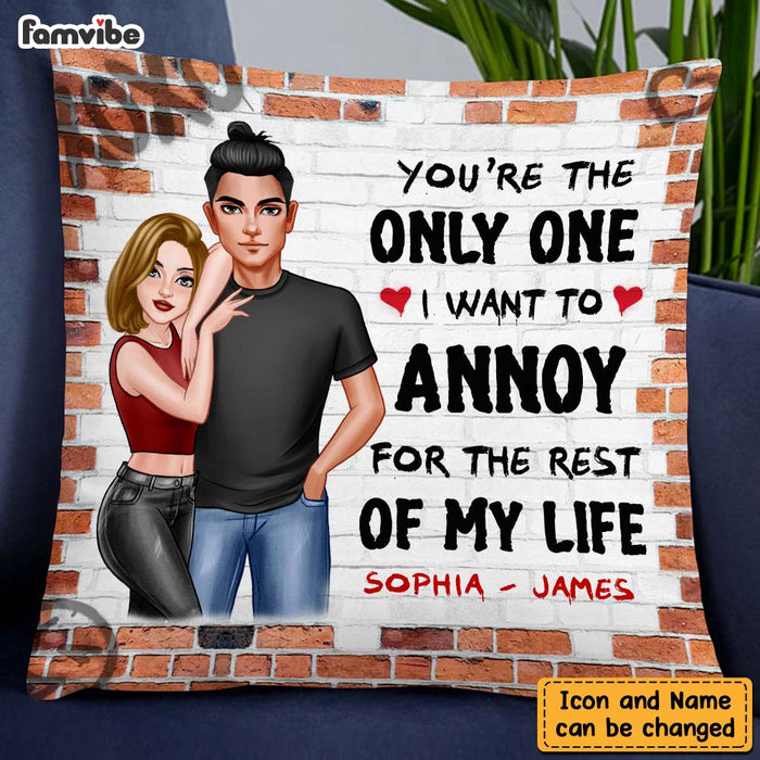 Personalized Gift For Couple You Are The One Pillow DB272 30O47 1