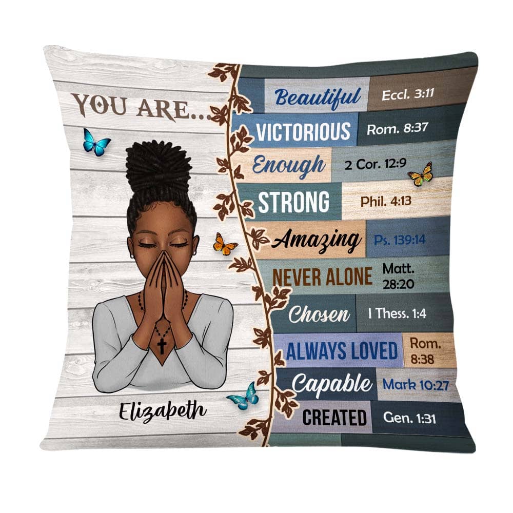 Personalized God Says You Are Inspiration Pillow DB32 32O58 Primary Mockup