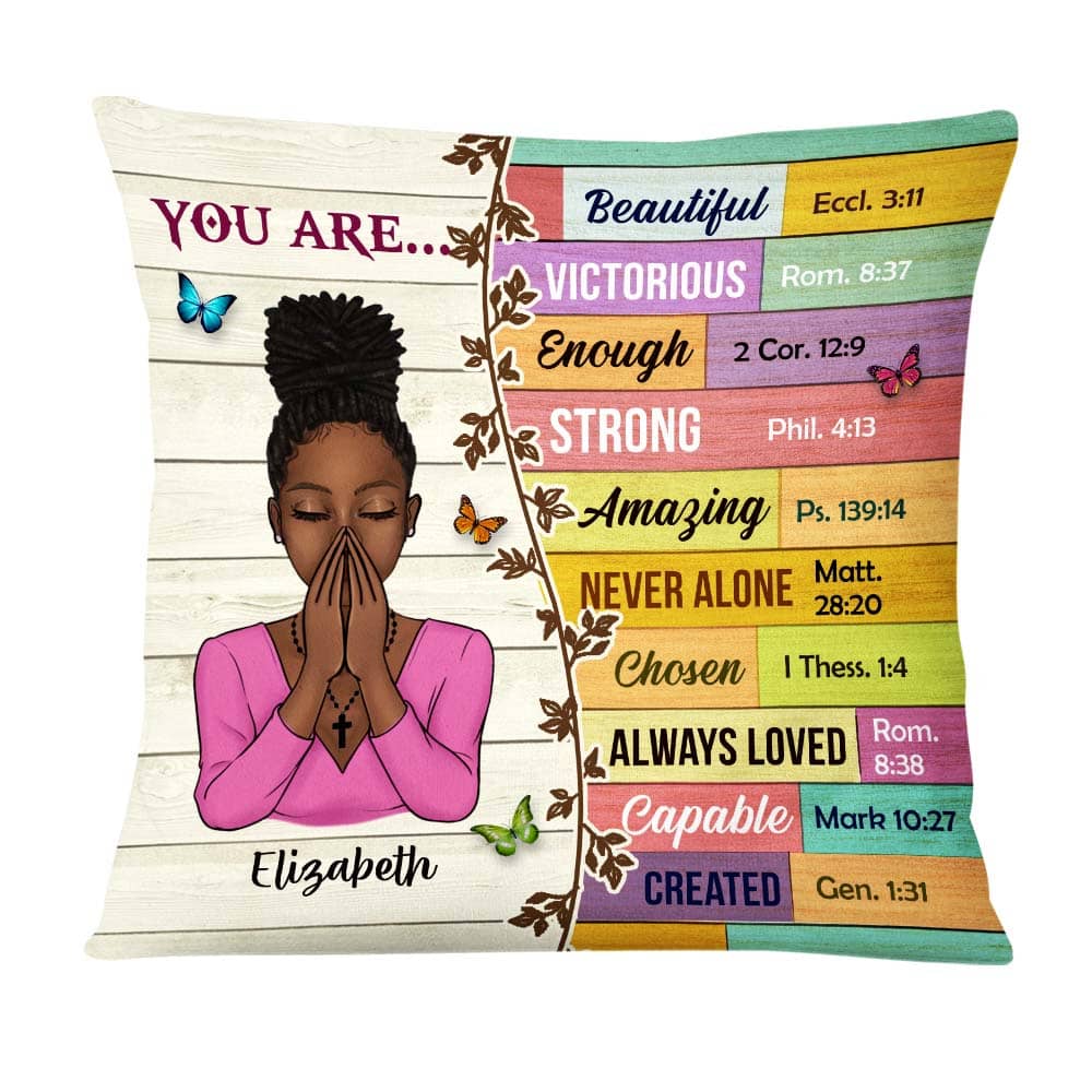 Personalized God Says You Are Inspiration Pillow DB32 32O58 Primary Mockup