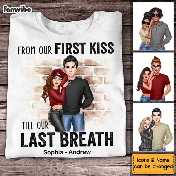 Personalized Couple From Our First Kiss Shirt - Hoodie - Sweatshirt DB241 30O58 1