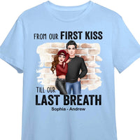 Personalized Couple From Our First Kiss Shirt - Hoodie - Sweatshirt DB241 30O58 thumb 1