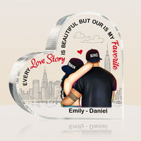 Personalized Couple Every Love Story Is Beautiful Acrylic Plaque 22633 thumb 1
