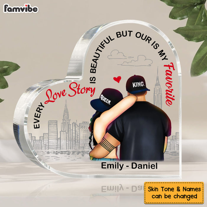 Personalized Couple Every Love Story Is Beautiful Acrylic Plaque 22633 1