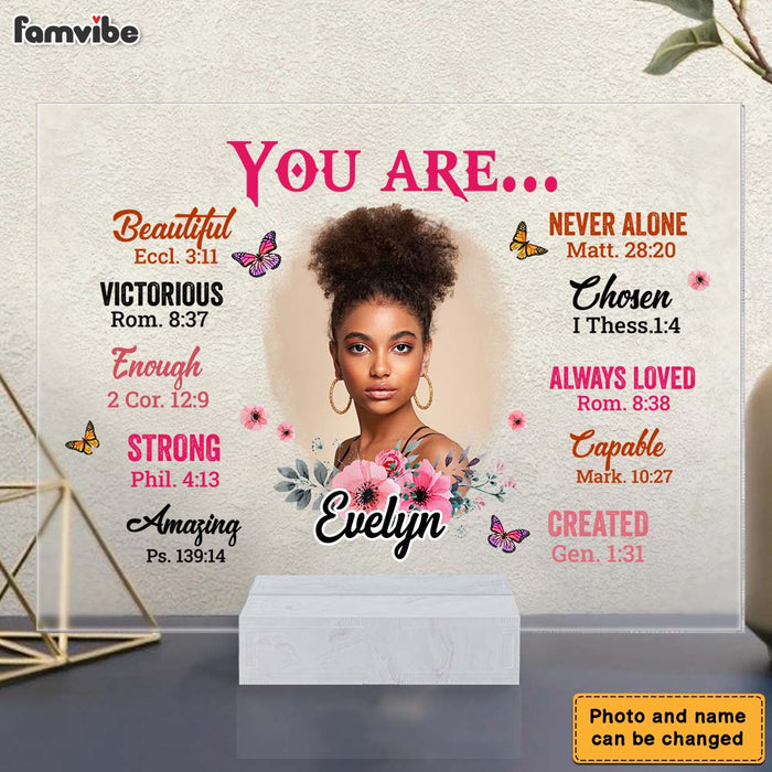 Personalized Bible Verse You Are Photo Acrylic Plaque 22638 1