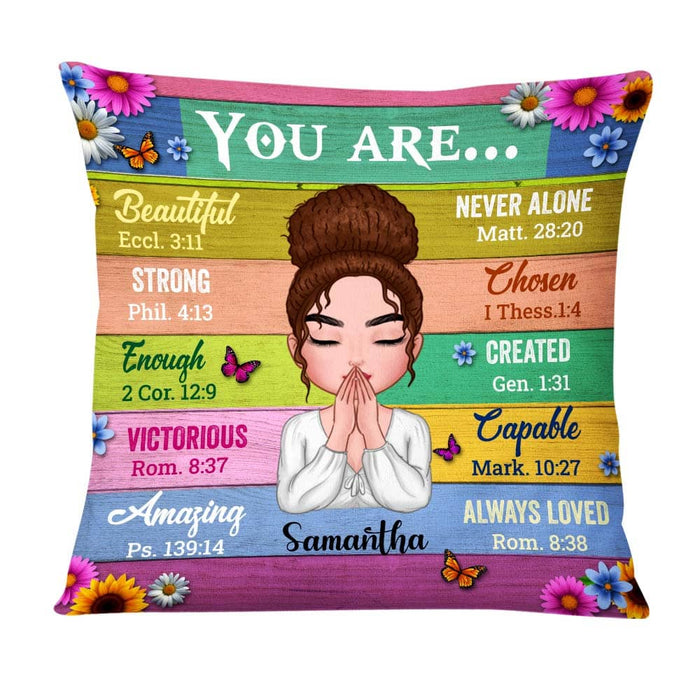 Personalized Bible Verse You Are Pillow DB261 32O58 1