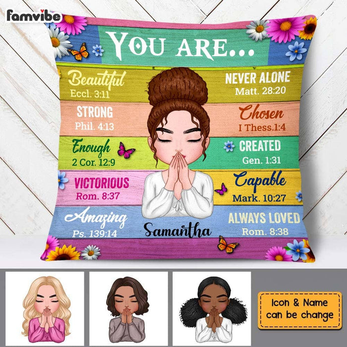 Personalized Bible Verse You Are Pillow DB261 32O58 1