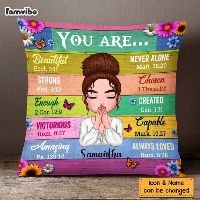 Personalized Bible Verse You Are Pillow DB261 32O58 1