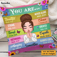 Personalized Bible Verse You Are Pillow DB261 32O58 thumb 1