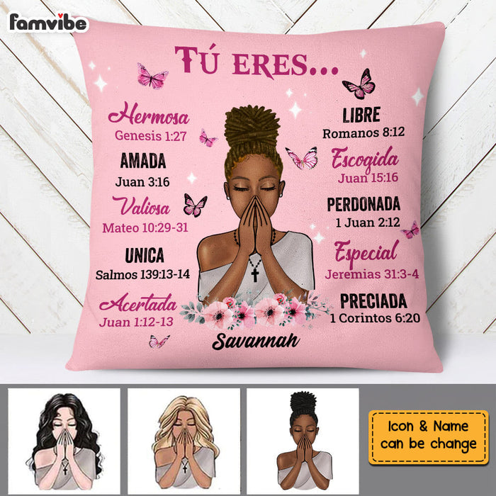 Personalized Gift For Daughter Spanish Bible Verses You Are Pillow DB233 30O58 1