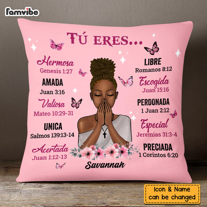 Personalized Gift For Daughter Spanish Bible Verses You Are Pillow DB233 30O58 1