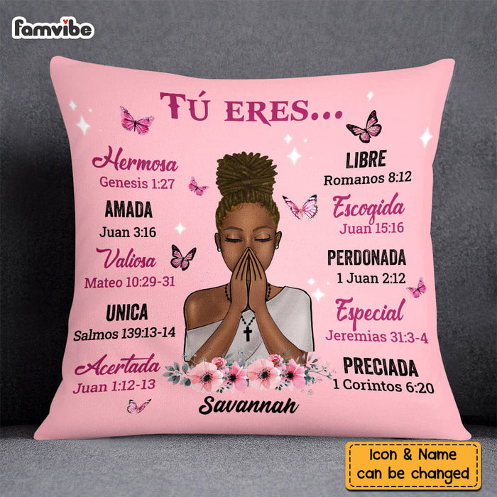 Personalized Gift For Daughter Spanish Bible Verses You Are Pillow DB233 30O58 1