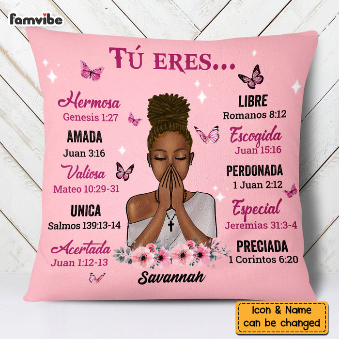 Personalized Gift For Daughter Spanish Bible Verses You Are Pillow DB233 30O58 1