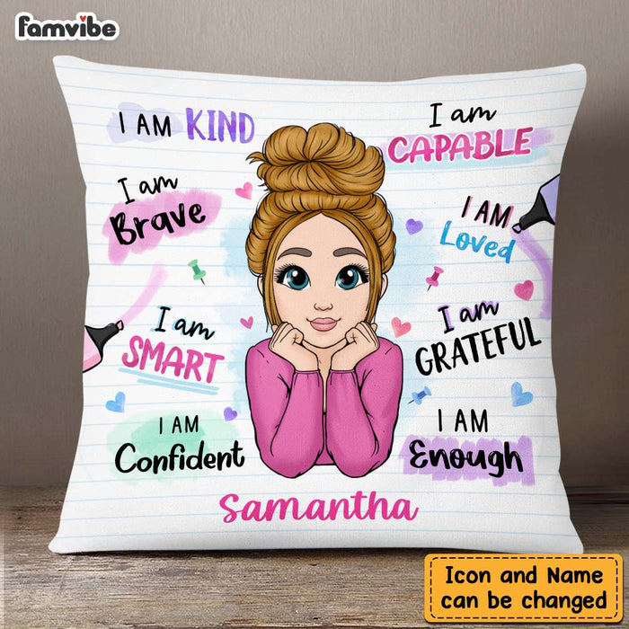 Personalized I Am Kind I Am Smart Pillow DB232 32O47 1