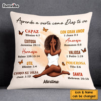 Personalized God Says I Am Spanish Bible Verses Pillow DB234 30O58 thumb 1