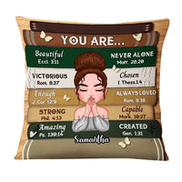 Personalized You Are Bible Verse Pillow 22654 thumb 1