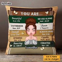 Personalized You Are Bible Verse Pillow 22654 thumb 1